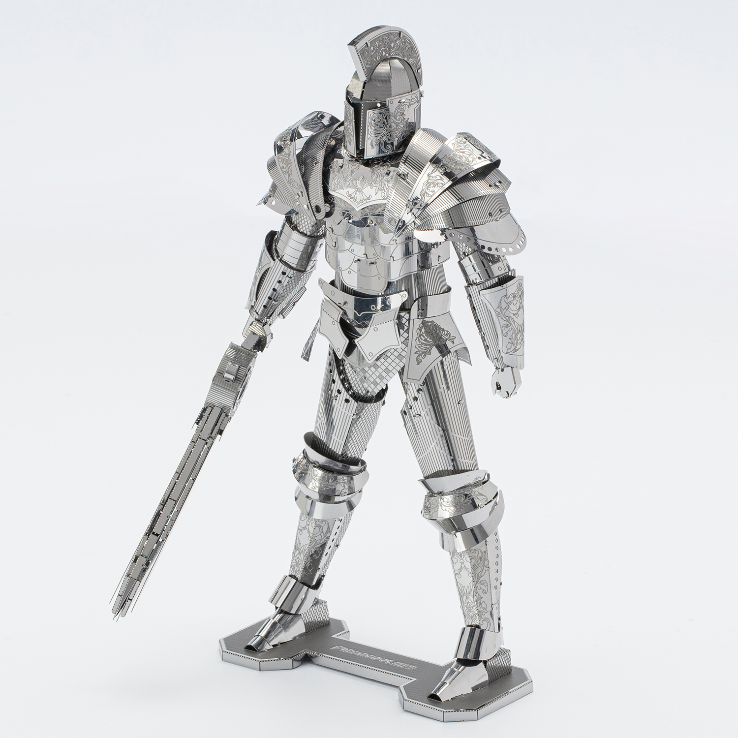 P049-S von Piececool 3D Metallpuzzle Warriors's Armor Silver Version Modell Nr 